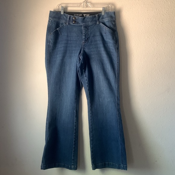 Lane Bryant Tighter Tummy Technology Boot Cut Jeans Size 14 Dark Wash - Picture 1 of 7
